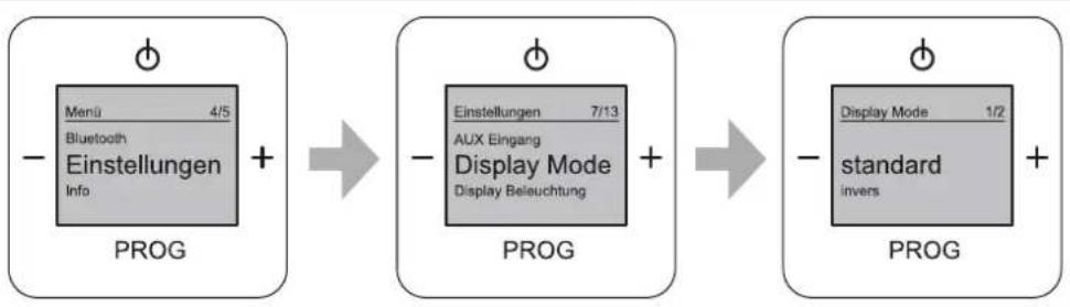 Busch-Jaeger 8217 U - Menü „Einstellungen“ – „Display-Mode“ - 1