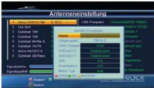 Schwaiger DSR512HD - SATELLITENLISTE - 3