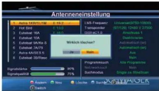 Schwaiger DSR512HD - SATELLITENLISTE - 4