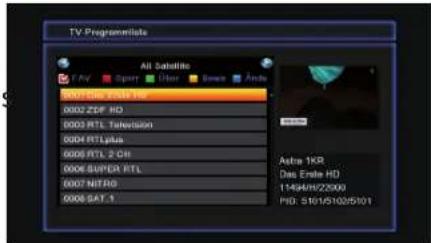 Opticum AX 670 - TV-Kanalliste - 1