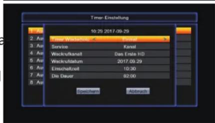 Opticum AX 670 - Timer-Einstellung - 2