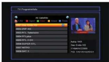 Opticum AX 670 - TV-Kanalliste - 4