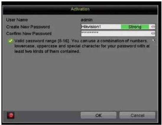 Hikvision DS-7204HQI-K1/P - √ctivating the Device - 2