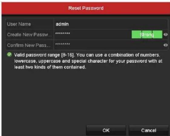 Hikvision DS-7204HQI-K1/P - "esetting Your -assword - 2