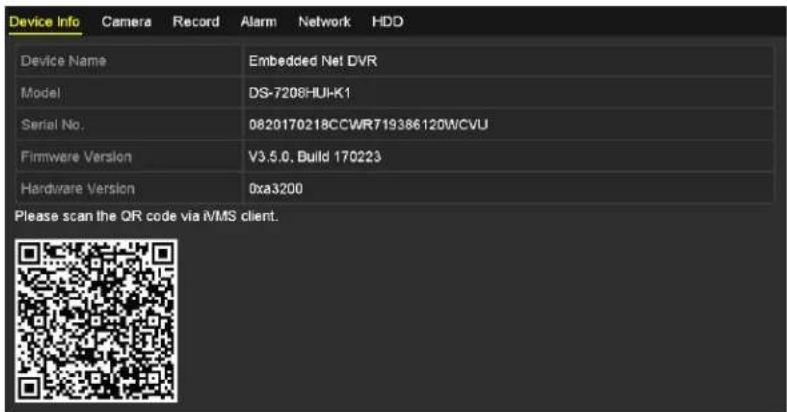 Hikvision DS-7204HQI-K1/P - •4.• Viewing System Information - 1