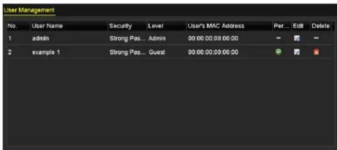 Hikvision DS-7204HQI-K1/P - Deleting a User - 1