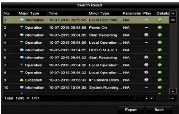 Hikvision DS-7204HQI-K1/P - - laying Back by System Logs - 2
