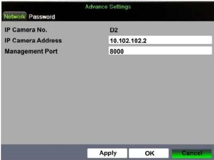 Hikvision DS-7204HQI-K1/P - Editing the Connected IP Camera - 2