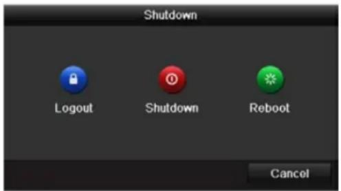 Hikvision DS-7204HQI-K1/P - Shutting Down the DV" - 1