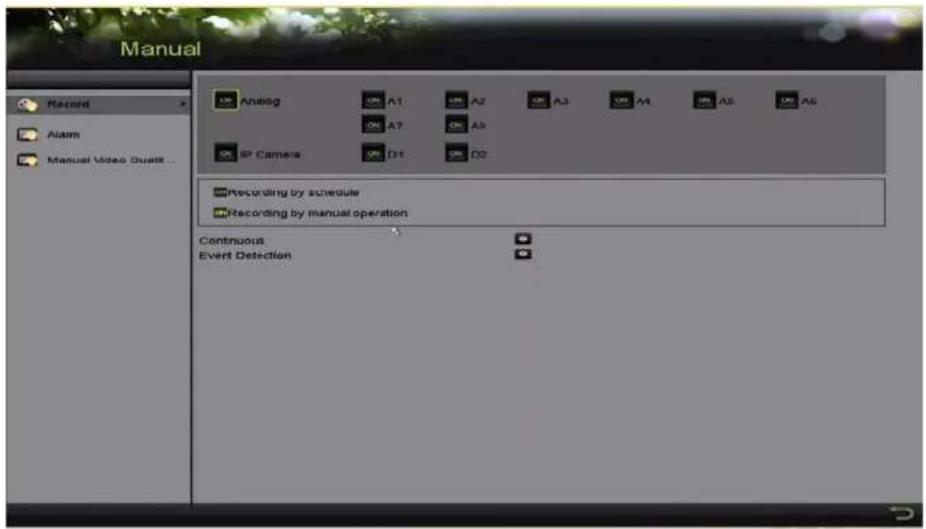 Hikvision DS-7204HQI-K1/P - Configuring Manual "ecording - 1