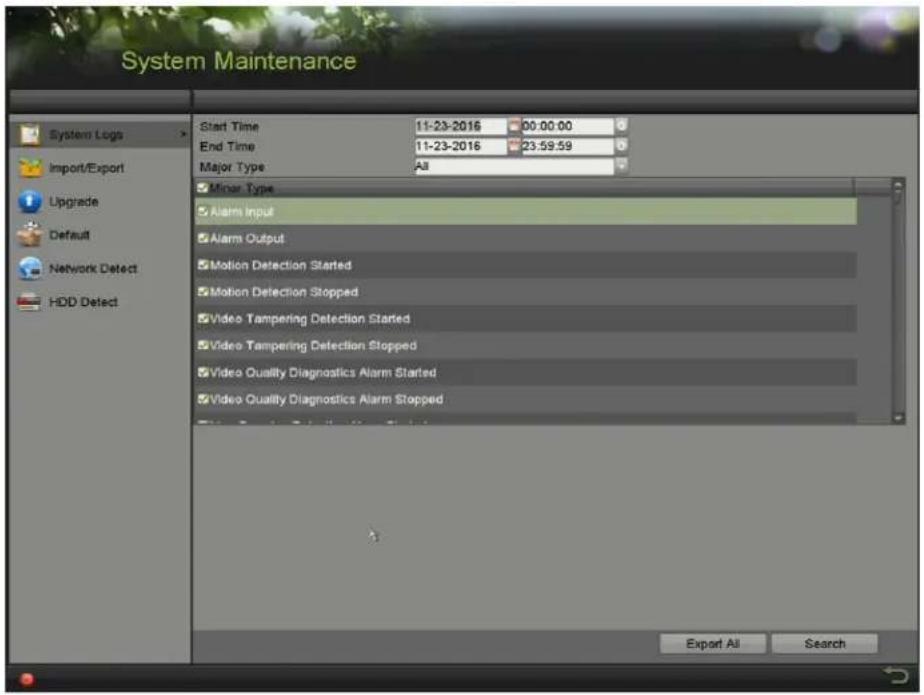 Hikvision DS-7204HQI-K1/P - - laying Back by System Logs - 1