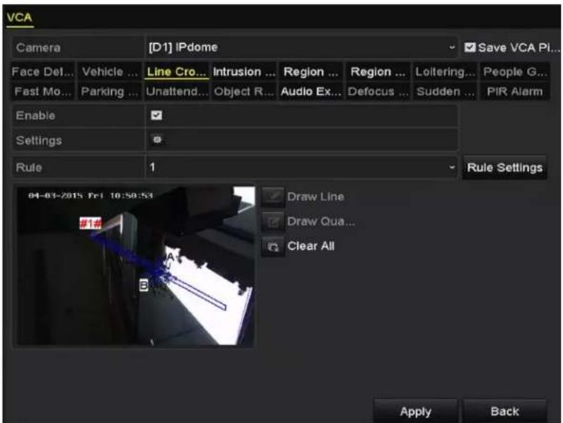 Hikvision DS-7204HQI-K1/P - Line Crossing Detection - 3