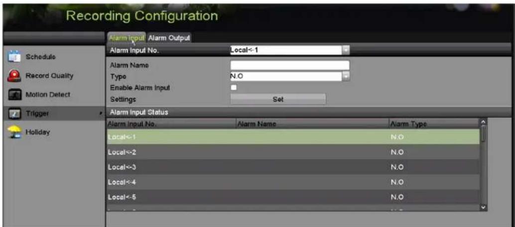 Hikvision DS-7204HQI-K1/P - Setting Sensor √larms - 1