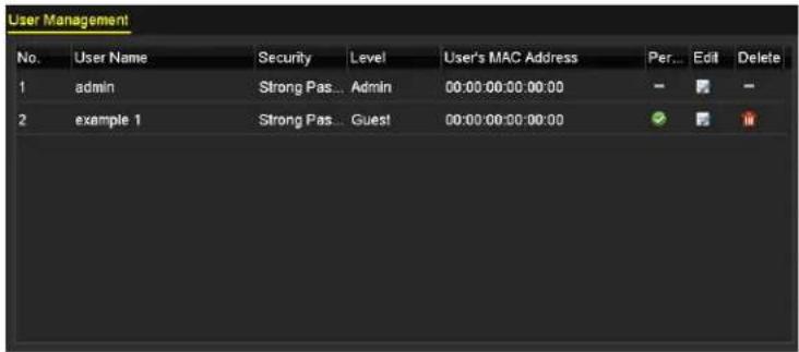 Hikvision DS-7316HQI-K4 - Deleting a User - 1