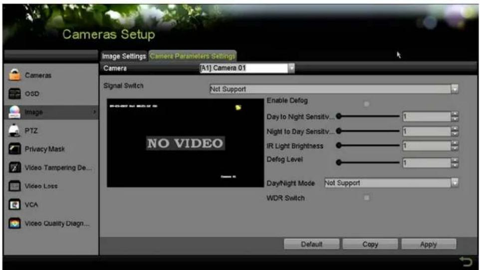 Hikvision DS-7316HQI-K4 - Configuring Camera ≤ parameters Settings - 1