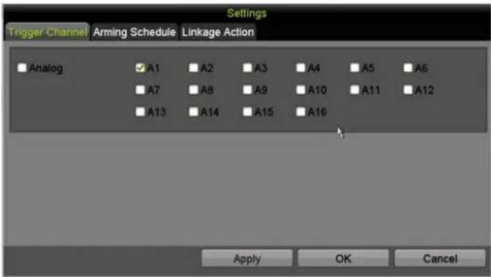 Hikvision DS-7316HQI-K4 - Setting Motion Detection - 2