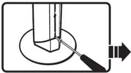 SAMSUNG HT-TQ22 - How to install the speaker and the stand. (Tallboy type) - 3