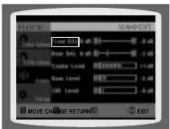 SAMSUNG HT-TQ22 - Method 1 When adjusting the audio quality using the setup screen - 4