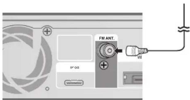 SAMSUNG HT-C5500D - Connecting the FM Antenna - 1