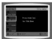 SAMSUNG HT-WP30 - Using the Title Menu - 2