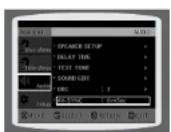 SAMSUNG HT-WP30 - Press Cursor ▲, ▼ buttons to move to 'Audio' and then press ENTER button. - 1