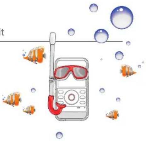 SAMSUNG HMX-W350YP - Vor der Verwendung des Geräts in der Nähe von oder unter Wasser - 1