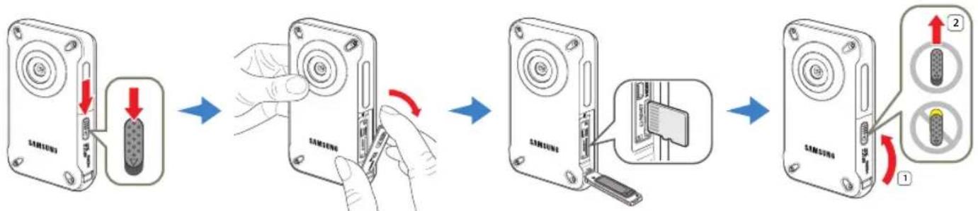 SAMSUNG HMX-W350YP - SPEICHERKARTE VERWENDEN (NICHT IM LIEFERUMFANG ENTHALTEN) - 1