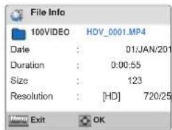 SAMSUNG HMX-W300BP - File Info (Datei-Info) - 2