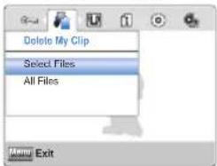 SAMSUNG HMX-W300BP - Delete My Clip (My Clip löschen) - 2