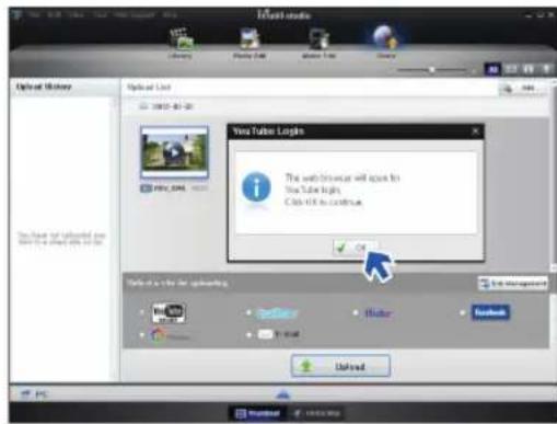 SAMSUNG HMX-W300BP - Schritt: Video-/Fotoaufnahmen online hochladen - 2