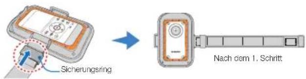 SAMSUNG HMX-W300BP - ANLEGEN DES ARMBANDES : FÜR DIE VERWENDUNG AM LINKEN ARM (NUR BEI HMX-W350) - 2
