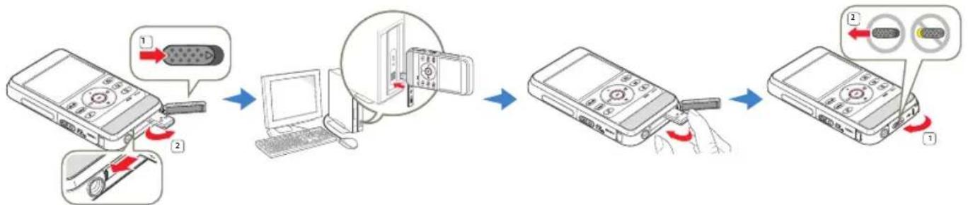 SAMSUNG HMX-W300BP - AKKU AUFLADEN - 2