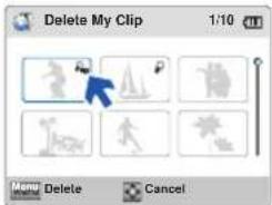 SAMSUNG HMX-W300BP - Delete My Clip (My Clip löschen) - 3