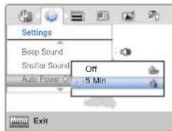 SAMSUNG HMX-W300BP - Auto Power Off (Ausschaltautom) - 1