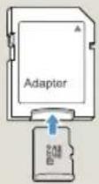 SAMSUNG HMX-W300BP - Verwenden eines Speicherkartenadapters - 1