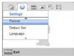 SAMSUNG HMX-W200BP - Format (Formatieren) - 2