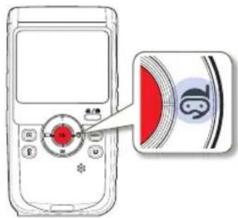 SAMSUNG HMX-W200BP - VERWENDEN DES UNTERWASSER MODUS - 1