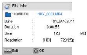 SAMSUNG HMX-W200BP - File Info (Datei-Info) - 2