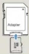 SAMSUNG HMX-W200BP - Verwenden eines Speicherkartenadapters - 1