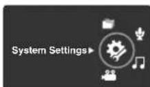 SAMSUNG VP-X300 - Modus System Settings (Systemeinstellungen) wählen - 2