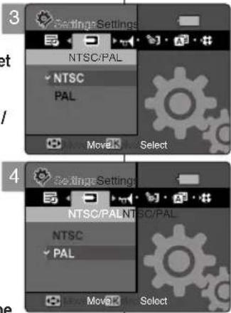 SAMSUNG VP-MM12S - NTSC/PAL einstellen - 1