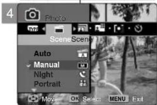 SAMSUNG VP-MM12S - Using the Scene Modes - 2
