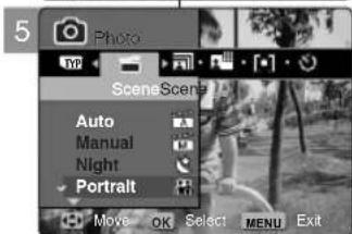 SAMSUNG VP-MM11S - Using the Scene Modes - 3