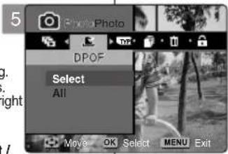 SAMSUNG VP-MM11S - DPOF-Funktion (Digital Print Order Format) verwenden - 2
