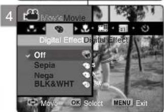 SAMSUNG VP-MM11S - Digitale Effekte einstellen - 2