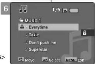 SAMSUNG VP-MM11S - Protecting Music Files - 3