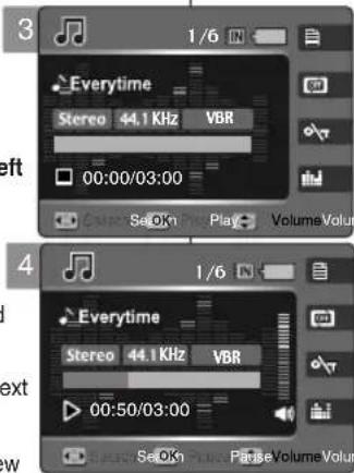 SAMSUNG VP-MM11S - Playing Music Files - 1