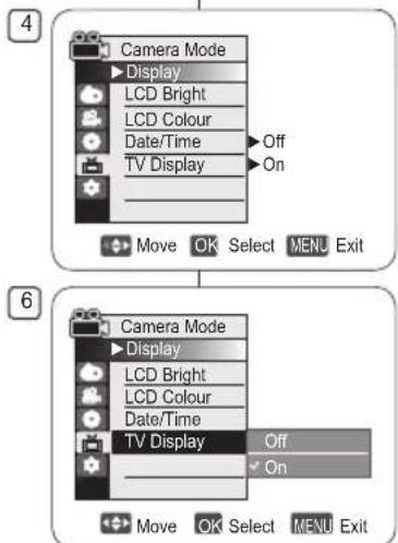 SAMSUNG VP-DC172W - TV-Anzeige einstellen (TV-Anzeige) - 1
