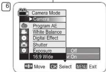 SAMSUNG VP-DC172W - Breitbildmodus einstellen (16:9 Breit) - 1