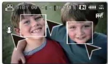 SAMSUNG SMX-F33LP - Drücken Sie die Steuertaste ( / ), um die Option "Face Detection (Gesichtserkenn)" zu wählen, und drücken Sie anschließend die Taste OK. - 3